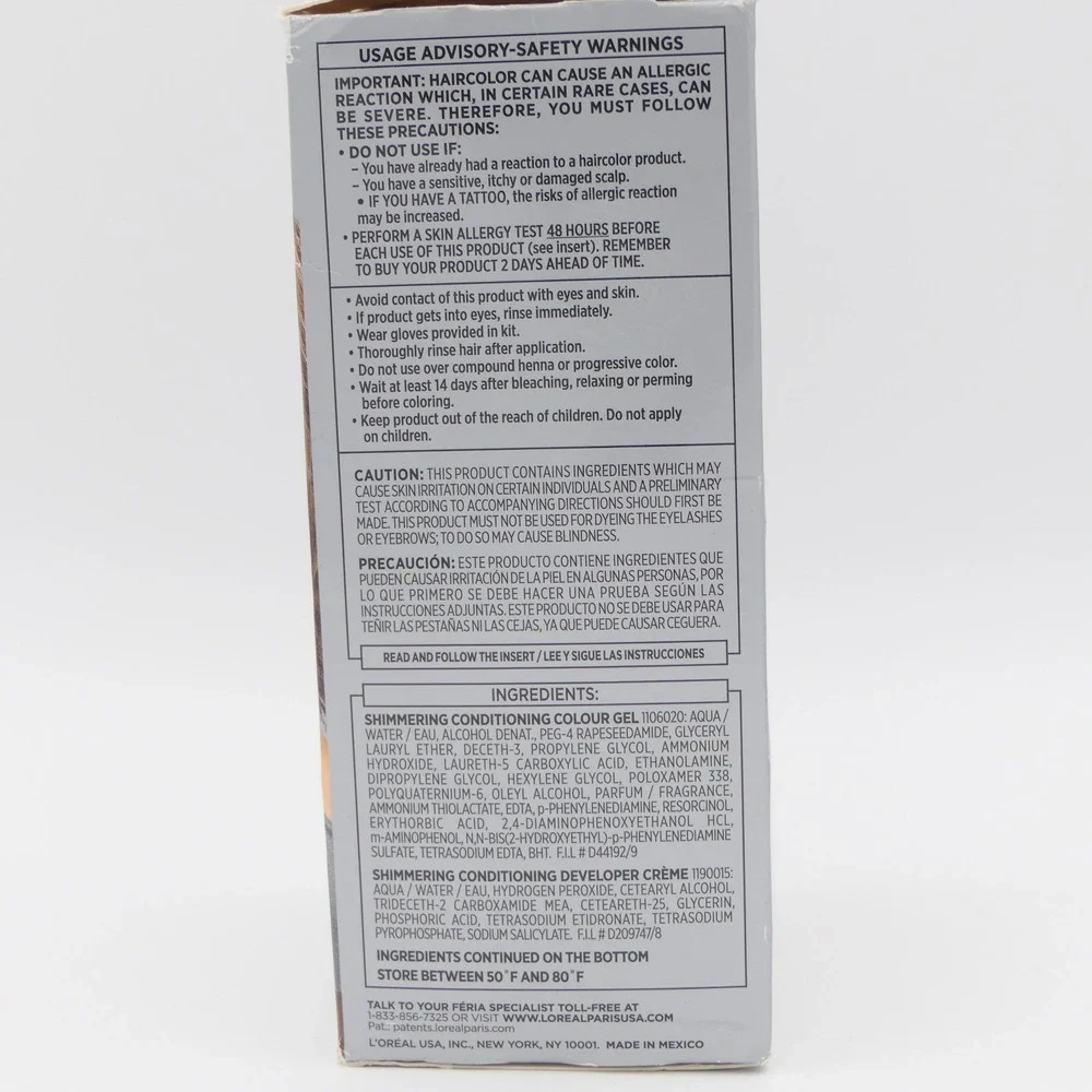 L'Oreal Feria Multi-Faceted Shimmering Colour B61 Downtown Brown Permanent Color